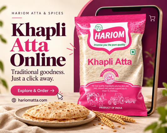 Khapli Atta online made from authentic Emmer wheat for fresh homemade rotis