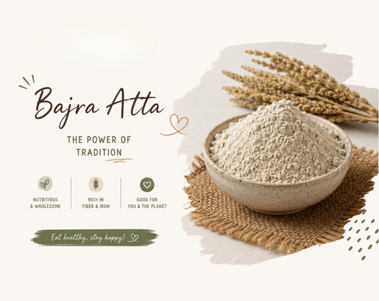 Hariom Premium Bajra pearl millet pack — unpolished and naturally processed