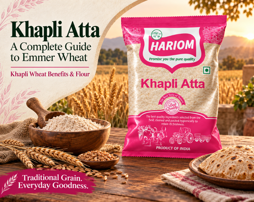 Khapli Atta: Emmer Wheat, Khapli Wheat Benefits & Flour Guide